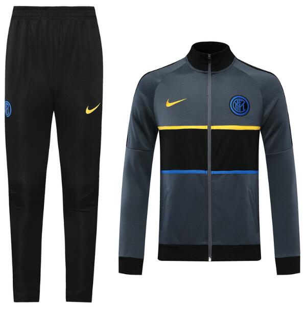 Inter Milan Grey Training Suits Jacket with Trousers 2020/21